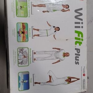 Wii Fit Plus Game Box - White with Green Accents
